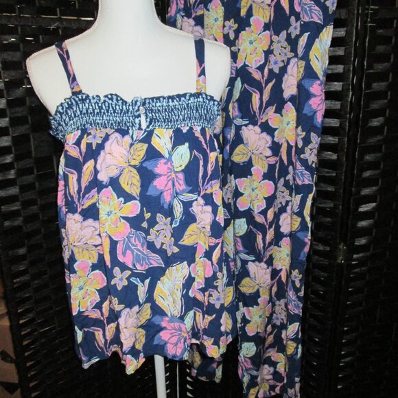 Roudelain 2-Pc. Smocked Swing Cami & Pants Pajamas Set Rain Forest NWT Sz M - Picture 5 of 8